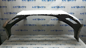 Bara față neaderentă Volvo XC60 18-21 fără asistență la parcare și spălătoare faruri, argintie, găuri nemontate din fabrică, crăpătură