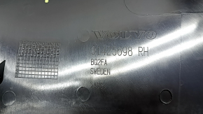Ornament stâlp central dreapta jos Volvo XC60 18-26 negru, suport rupt, zgârietură