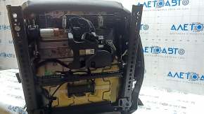 Сиденье водительское Volvo XC60 18-22 с airbag, электрическое, подогрев, кожа черная, с блоком управления, царапины, примято