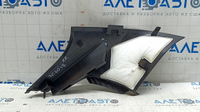 Ornament stâlp spate în spatele geamului dreapta Volvo XC60 18-26 negru, zgârieturi