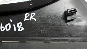 Ornament stâlp spate în spatele geamului dreapta Volvo XC60 18-26 negru, zgârieturi