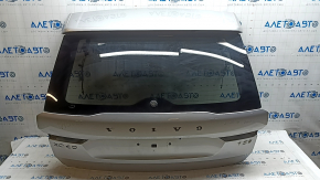 Hayon gol cu geam Volvo XC60 18-26 cu cablaj, fumuriu, argintiu 711, zgârieturi pe geam