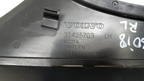 Ornament stâlp spate în spatele geamului stânga Volvo XC60 18-26 negru, zgârieturi