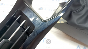 Ornament panou frontal negru VW Jetta 25-26, ramă panou de bord, cu deflector, cu ramă coloană de direcție, zgârieturi