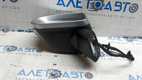 Зеркало боковое левое в сборе Volvo XC60 18-26 14 пинов, поворотник, автозатемнение, подогрев, BSM, серебро, царапины, тычка