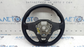 Volan VW Jetta 22-26 din piele neagră, fără butoane și ornamente, zgârieturi, lovituri