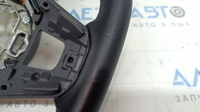 Volan VW Jetta 22-26 din piele neagră, fără butoane și ornamente, zgârieturi, lovituri