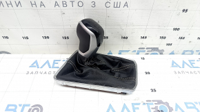 Buton schimbător cutie automată cu capac VW Jetta 22-26, piele neagră, cu iluminare din spate