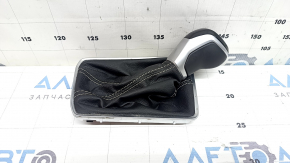 Buton schimbător cutie automată cu capac VW Jetta 22-26, piele neagră, cu iluminare din spate