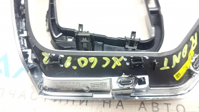 Ornamente panou față dreapta Volvo XC60 18-26 gri fier cu crom, elemente de fixare rupte, zgârieturi