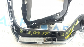 Ornamente panou față dreapta Volvo XC60 18-26 gri fier cu crom, elemente de fixare rupte, zgârieturi