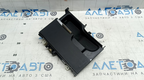 Cutie de buzunar pentru consolă centrală Volvo XC60 18-26, neagră cu crom, zgârieturi