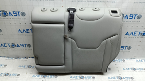Spătar banchetă stânga spate, rândul 2, Jeep Compass 22-26, piele gri, cusături gri + maro, perforație, cu centură, cu cotieră, curățabil chimic, șifonat