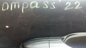 Дверь в сборе передняя правая Jeep Compass 17-26 keyless, графит PAU, царапины, царапины на молдинге, царапины на накладке