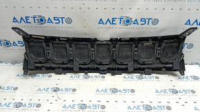 Решетка радиатора grill Jeep Compass 22-26 в сборе 3 части, глухие хром вставки, песок, царапины