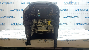 Сиденье пассажирское Jeep Compass 22-22 с airbag, механическое, кожа, серая+черная, с коричневой и серой строчкой, перфорация, под чистку, потертости, царапины