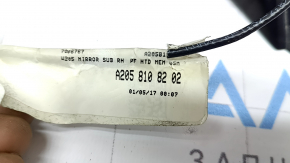 Ansamblu oglindă retrovizoare dreapta Mercedes Clasa C W205 16-21 8+8+1 pini, semnalizare, încălzită, cu iluminare din spate, BSM, grafit, zgârieturi, ciocănituri