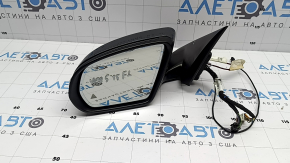 Ansamblu oglindă retrovizoare stânga Mercedes Clasa C W205 16-21 10+8+2 pini, semnalizator, încălzit, cu iluminare din spate, reglare automată a intensității luminii, BSM, grafit, zgârieturi, crăpătură pe căptușeală