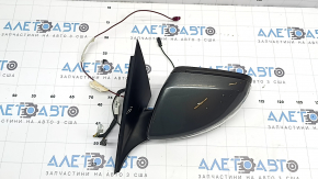 Ansamblu oglindă retrovizoare stânga Mercedes Clasa C W205 16-21 10+8+2 pini, semnalizator, încălzit, cu iluminare din spate, reglare automată a intensității luminii, BSM, grafit, zgârieturi, crăpătură pe căptușeală