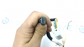 Ansamblu oglindă retrovizoare stânga Mercedes Clasa C W205 16-21 10+8+2 pini, semnalizator, încălzit, cu iluminare din spate, reglare automată a intensității luminii, BSM, grafit, zgârieturi, crăpătură pe căptușeală