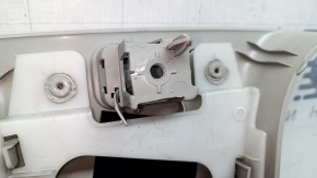 Ornament stâlp central, curea superioară, stânga, Nissan Murano 25-26, bej, cu funingine, fixare ruptă