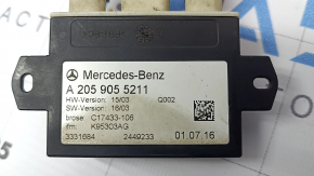 Датчик открывания багажника ногой Mercedes C-class W205  16-21 в сборе с кронштейном, надломлено крепление