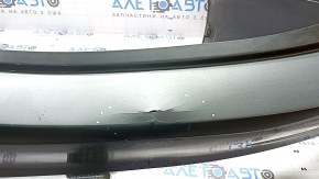 Бампер задний голый Mercedes C-class W205 300 16-21 без парктроников, под BSM, оторваны кронштейны BSM, графит, царапины, вмятины, надлом