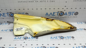 Ornamente laterale stânga pentru scaunele spate Mercedes Clasa C W205 16-21, piele bej, lovită, necesită curățare