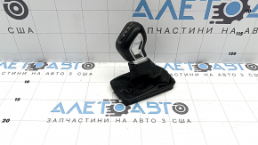 Ручка КПП Volvo XC60 20-21 T5, T6 кожа черная, с чехлом, потертости