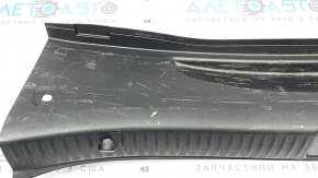 Накладка проема багажника Mercedes C-class W205 16-21 черная, царапины
