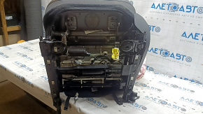 Сиденье водительское Jeep Compass 22-22 с airbag, электро, кожа, серая+черная, перфорация, под чистку, царапины, трещина, стрельнувшее