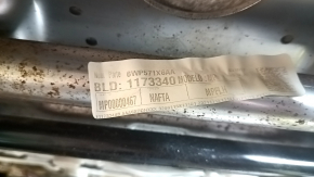 Сиденье водительское Jeep Compass 22-22 с airbag, электро, кожа, серая+черная, перфорация, под чистку, царапины, трещина, стрельнувшее