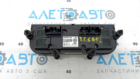 Control climatic VW Taos 22-24 negru cu crom, pentru scaune încălzite, crom oxidat