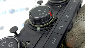 Control climatic VW Taos 22-24 negru cu crom, pentru scaune încălzite, crom oxidat