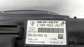 Ansamblu far xenon față dreapta pentru Porsche Macan 15-18, cu unități, pentru spălător, adaptiv, negru, țevi, faruri tip pânză de păianjen