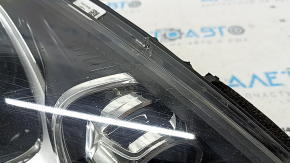 Ansamblu far xenon față dreapta pentru Porsche Macan 15-18, cu unități, pentru spălător, adaptiv, negru, țevi, faruri tip pânză de păianjen