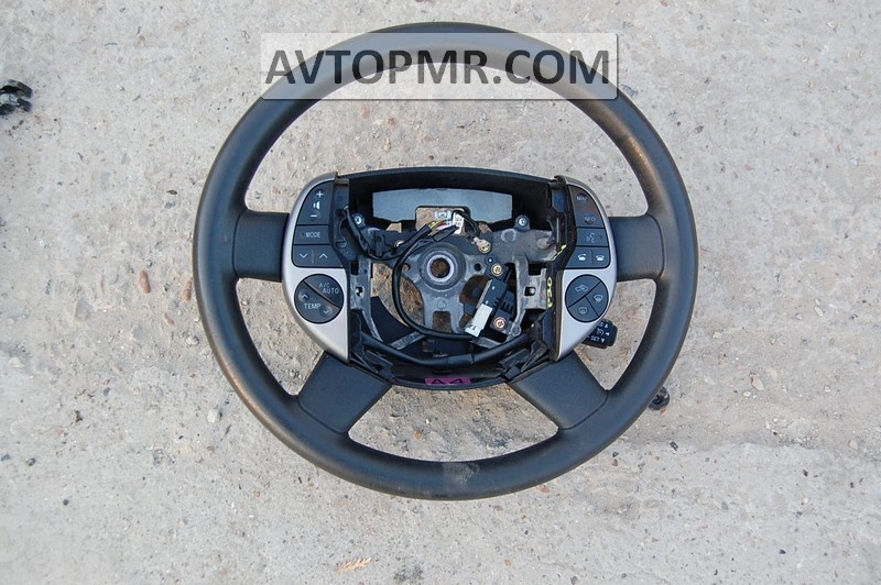 Руль голый Toyota Prius 20 04-09 резина черный