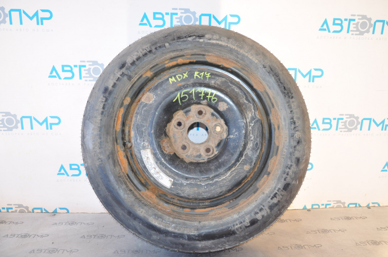 Запасное колесо докатка Acura MDX 07-13 R17 165/80, ржавое