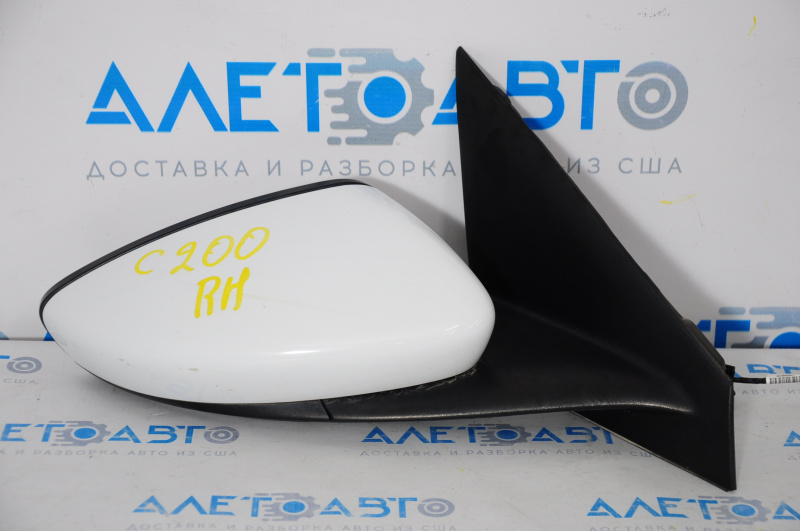 Зеркало боковое правое в сборе Chrysler 200 15-17 3 пина, белое