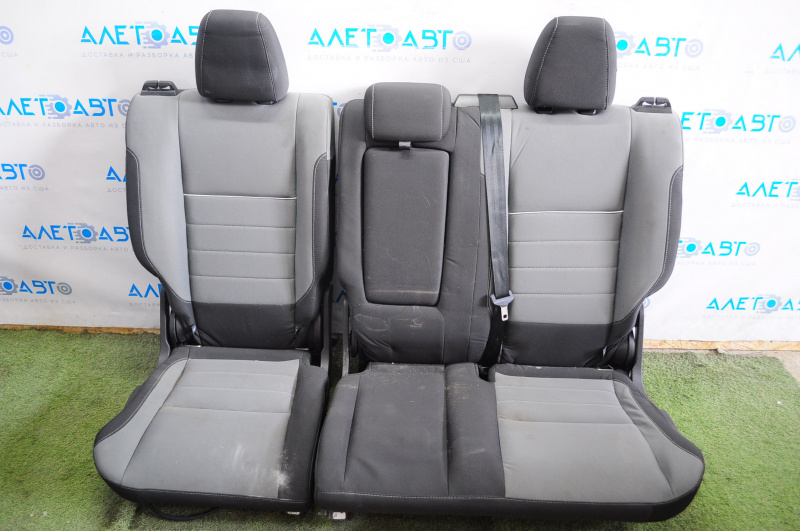 Задний ряд сидений 2 ряд Ford Escape MK3 13-15 ткань черно-серое,под химчистку