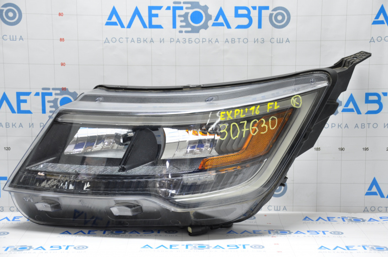 Фара передняя левая в сборе Ford Explorer 16-18 галоген + LED police