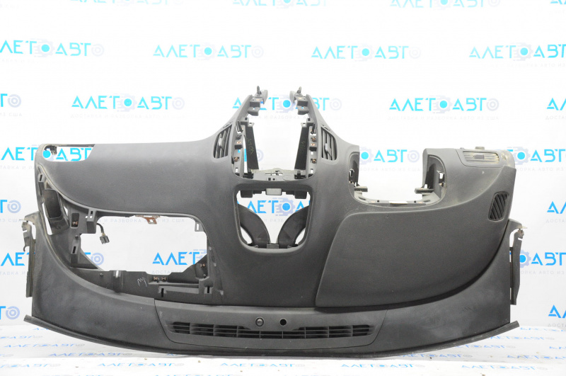 Торпедо передняя панель без AIRBAG Chevrolet Volt 11-15 черая, с накладками и дефлекторами, царапины