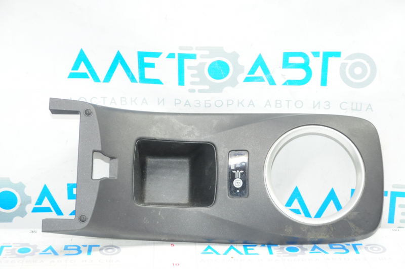 Накладка шифтера КПП Nissan Leaf 13-14 черн мат, ECO MODE