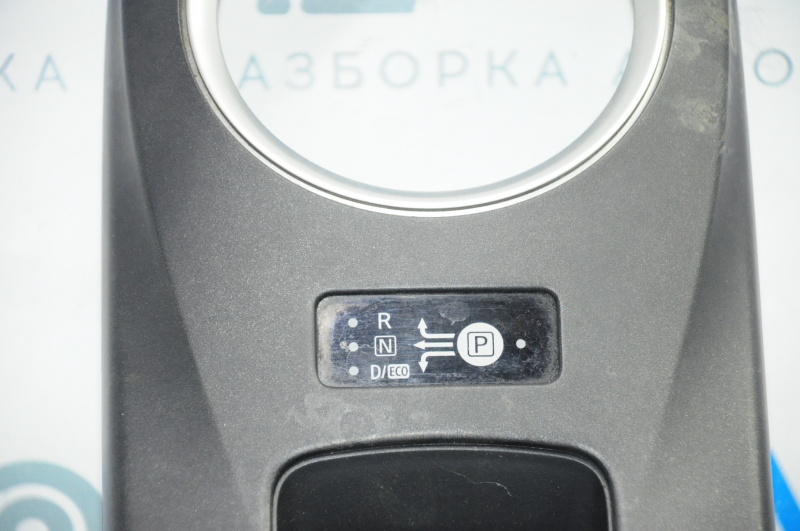 Накладка шифтера КПП Nissan Leaf 13-14 черн мат, ECO MODE