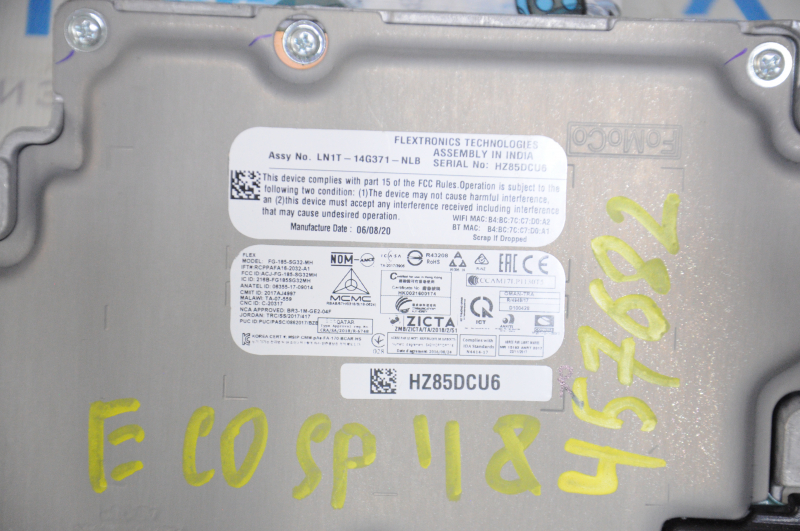 COMUNICARE ECU ECM COMPUTER Ford Ecosport 18-22