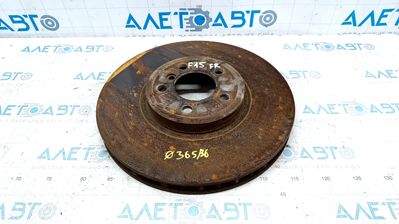 Диск тормозной передний правый BMW X5 F15 14-18 365/36мм