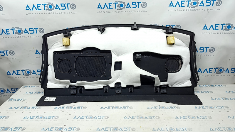 Полка задняя Audi A6 C7 12-15 дорест без шторки, черн, слом креп