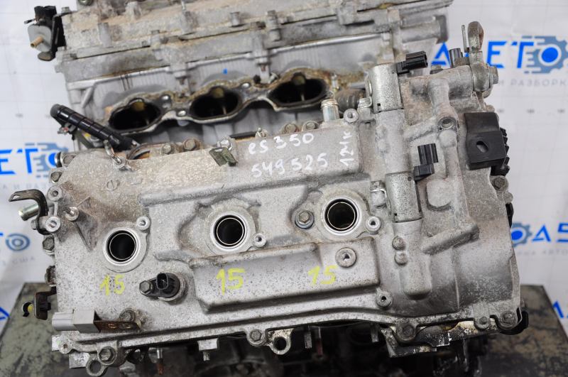 Двигатель Lexus ES350 07-12 2GR-FE 124k компрессия 15-15-15-15-15-15 сломана фишка