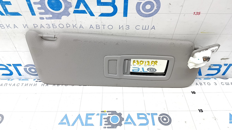 Козырек правый BMW 3 F30 4d 15-18 серый, без крючка, под химчистку