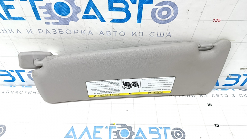 Козырек правый BMW 3 F30 4d 15-18 серый, без крючка, под химчистку